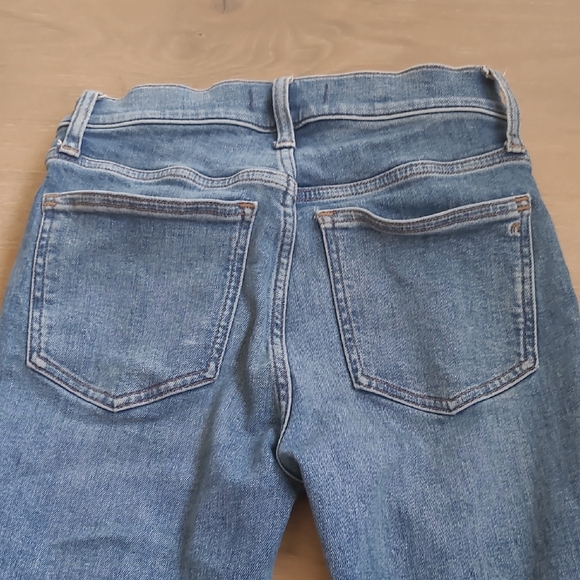 Madewell Mid Rise Kick Out Jeans Women's sz 26 Denim Crop/Ankle Jeans - Picture 5 of 12